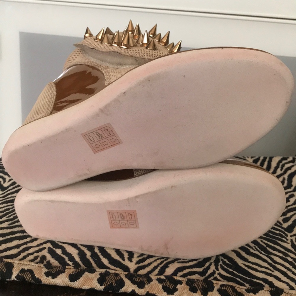 Jeffrey Campbell Brown and Tan Spiked Sneakers - Picture 10 of 12
